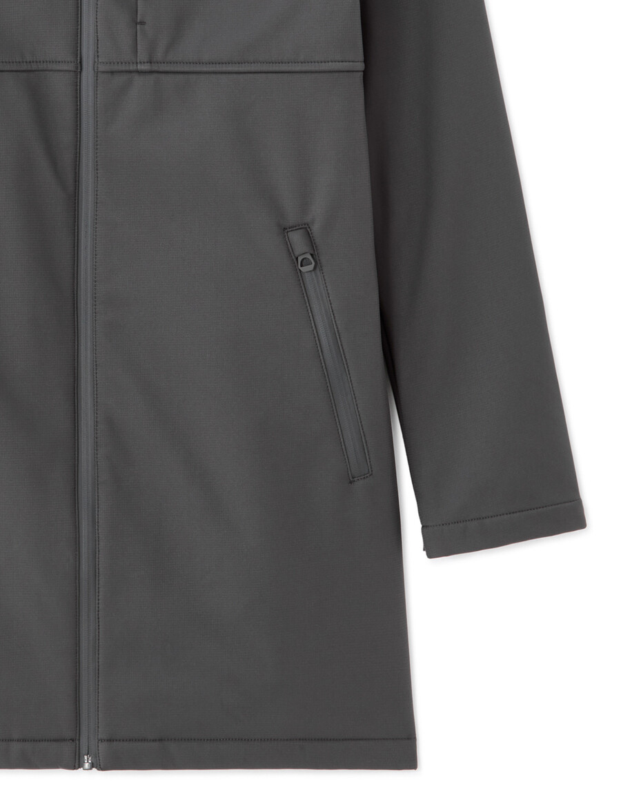 parka softshell con capucha