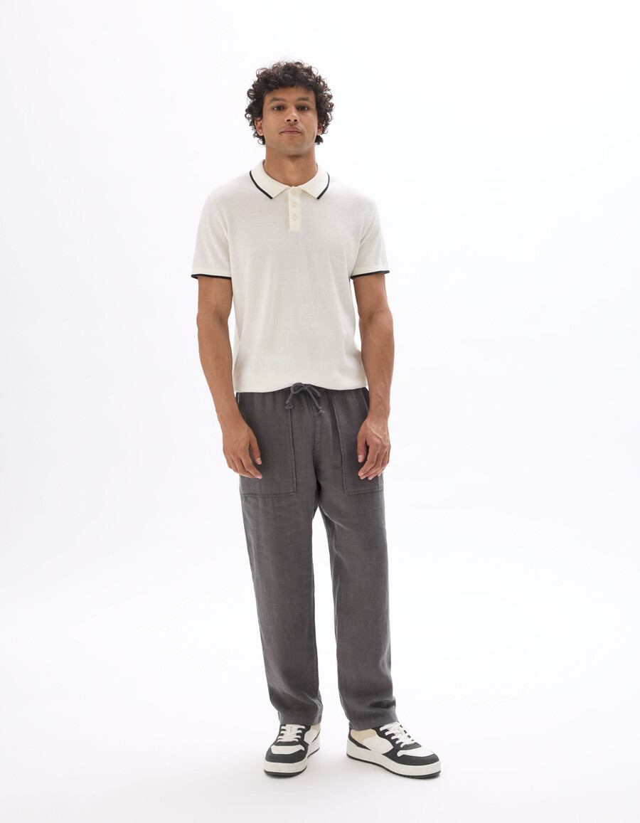 polo de corte regular en punto elegante