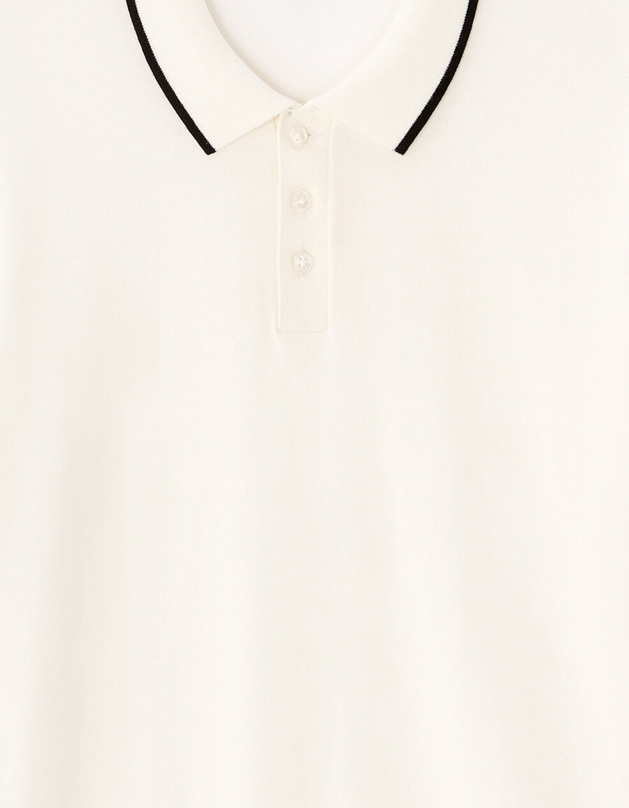 polo de corte regular en punto elegante