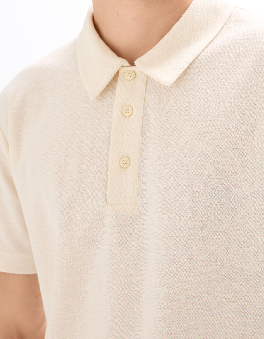 polo de jersey liso regular