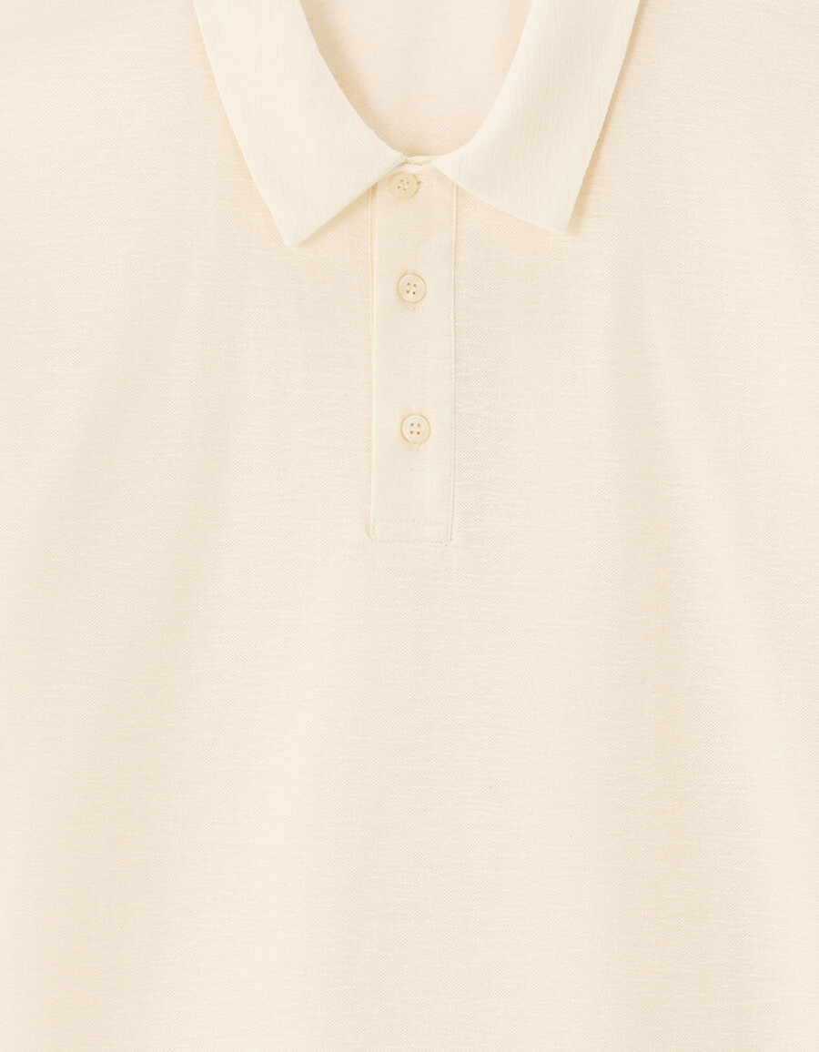 polo de jersey liso regular