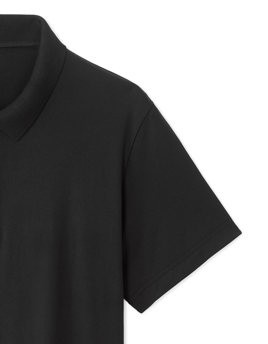 polo de corte regular en tejido técnico