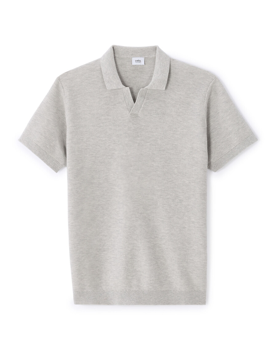 polo de piqué regular de punto 100 algodón