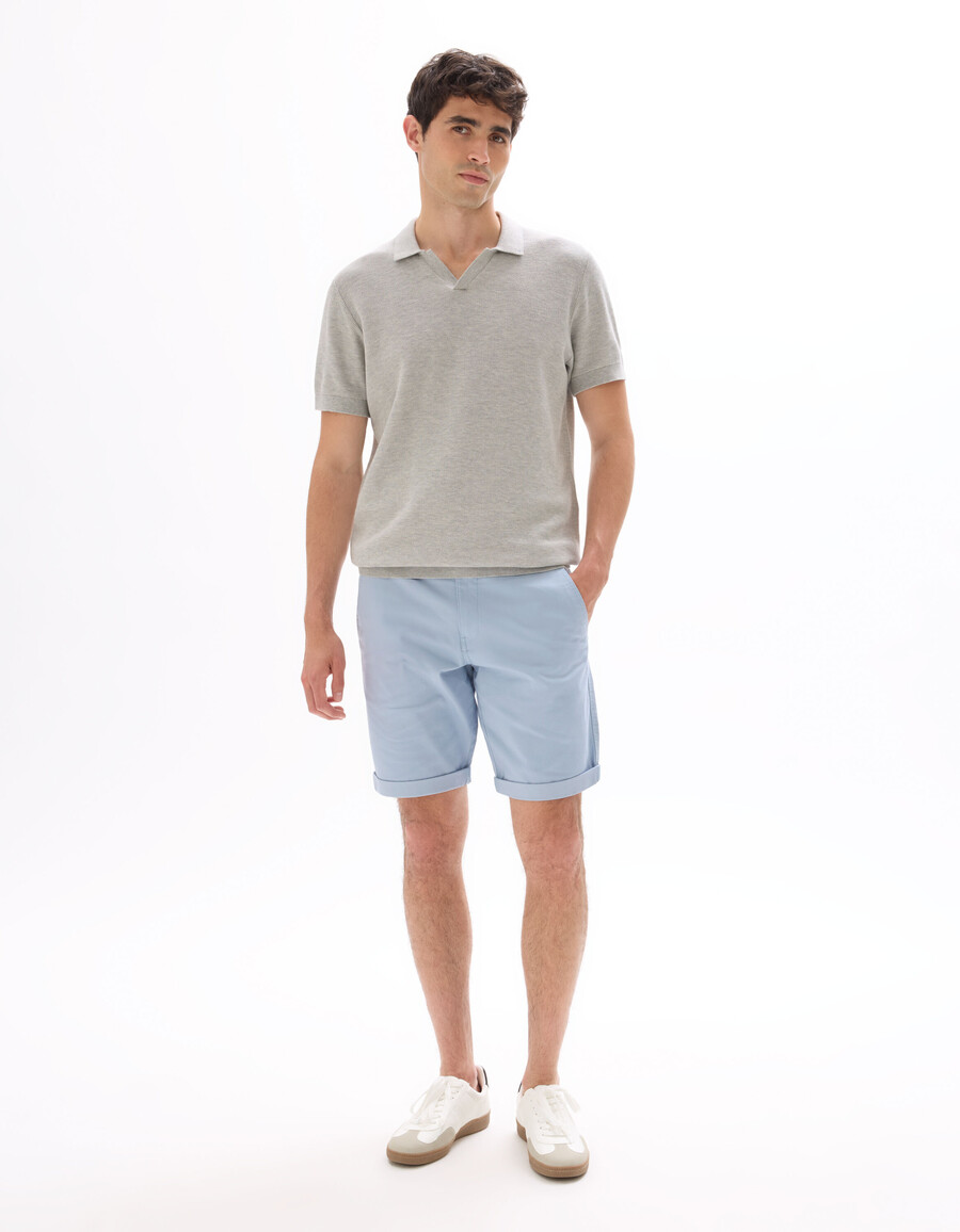 polo de piqué regular de punto 100 algodón