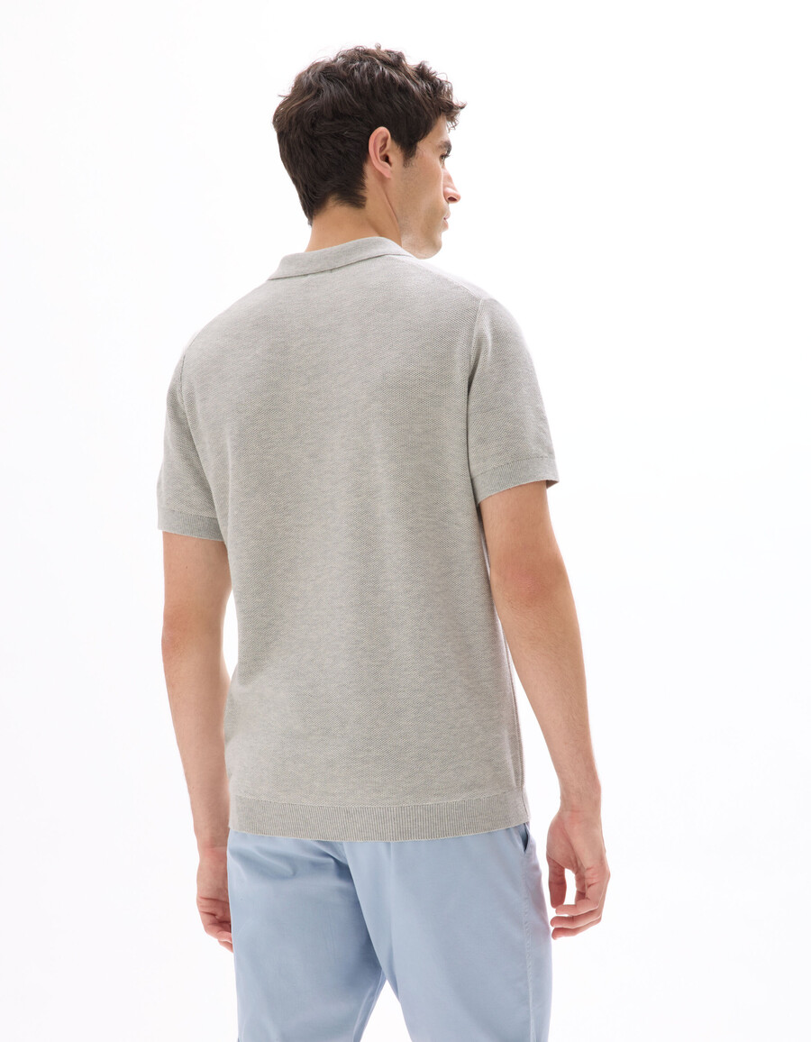 polo de piqué regular de punto 100 algodón