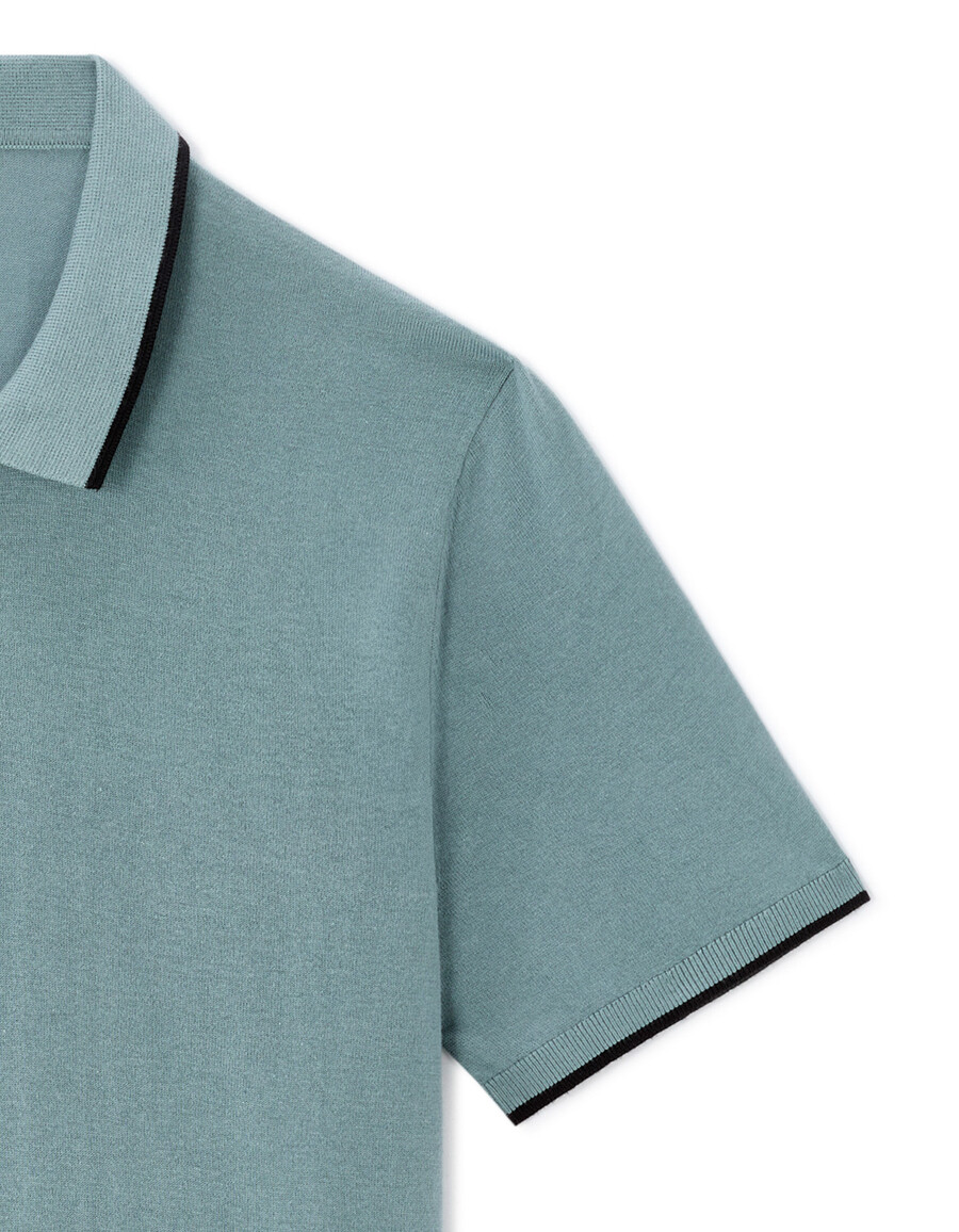 polo de corte regular en punto elegante