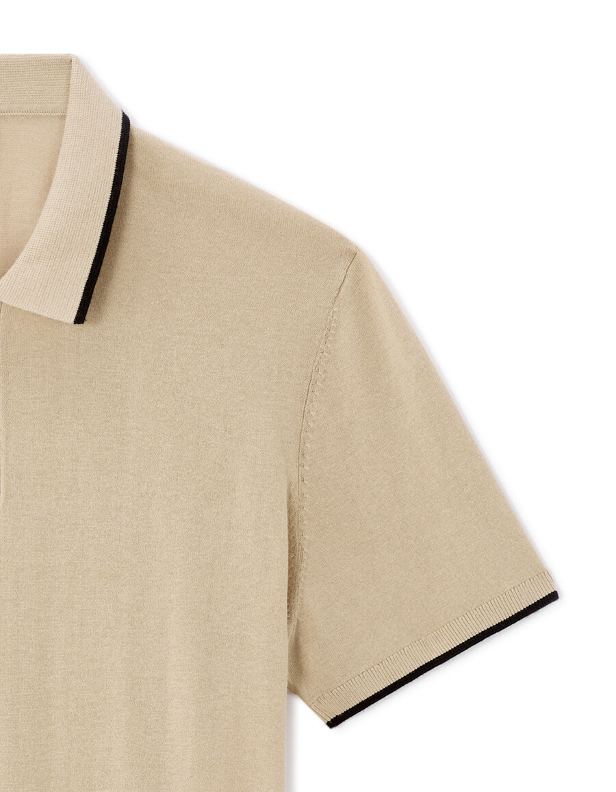 polo de corte regular en punto elegante