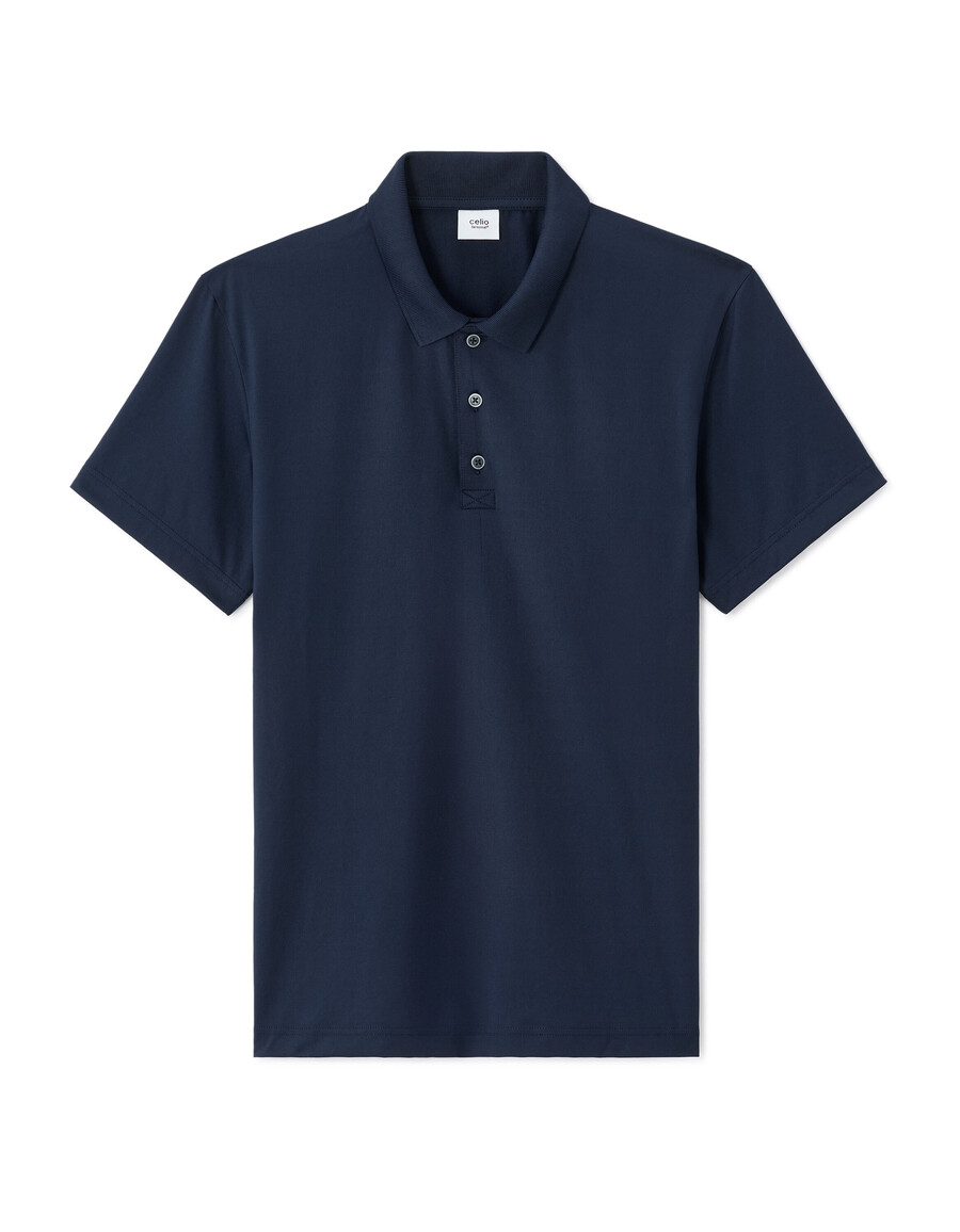 polo de corte regular en tejido técnico