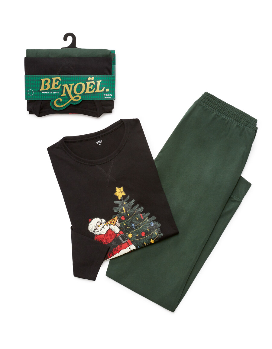 pijama negro de papá noel