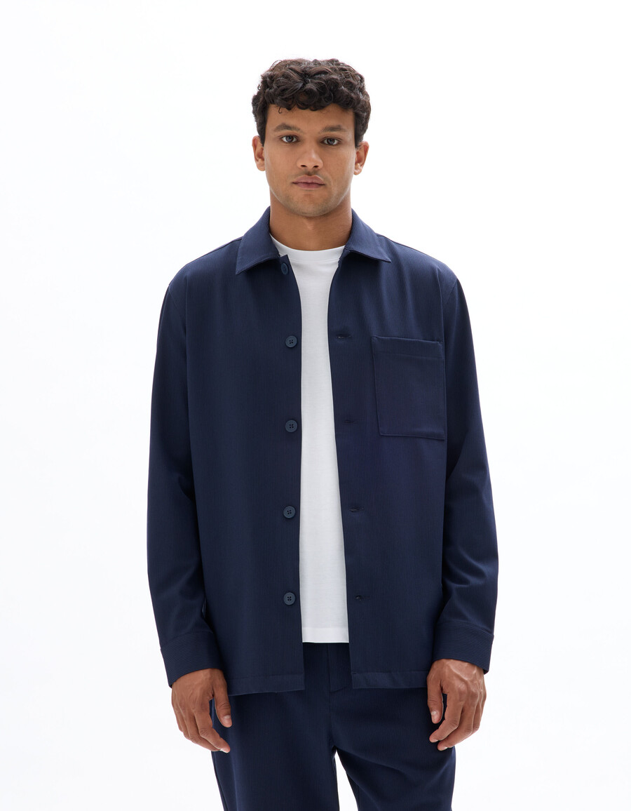 sobrecamisa con bolsillo