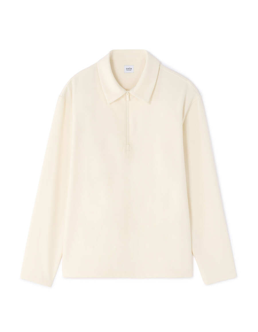 camisa holgada con cremallera