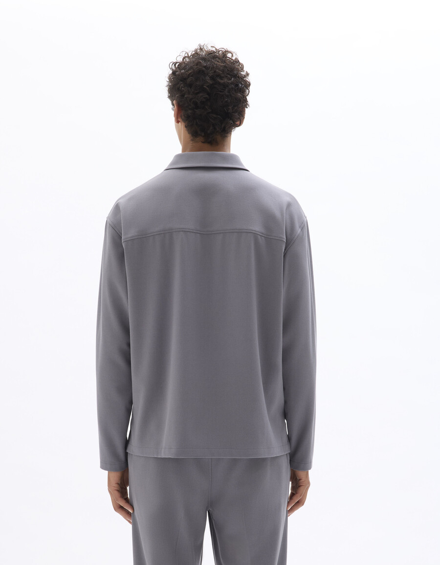 camisa holgada con cremallera