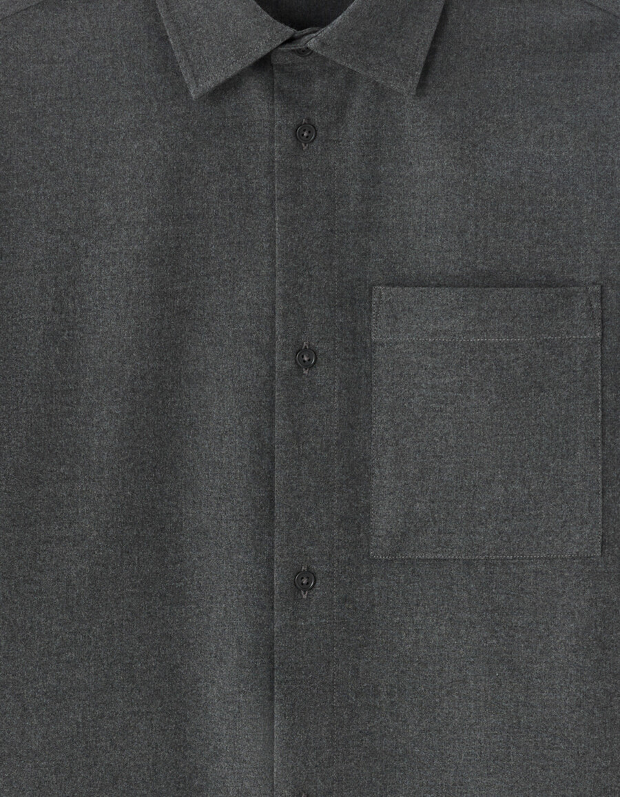 camisa de franela lisa