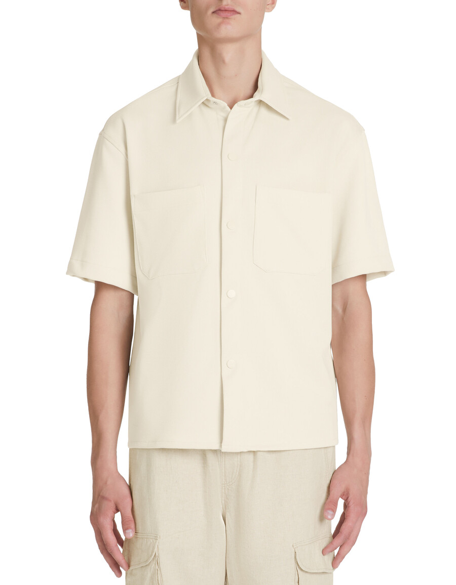 camisa beige grande