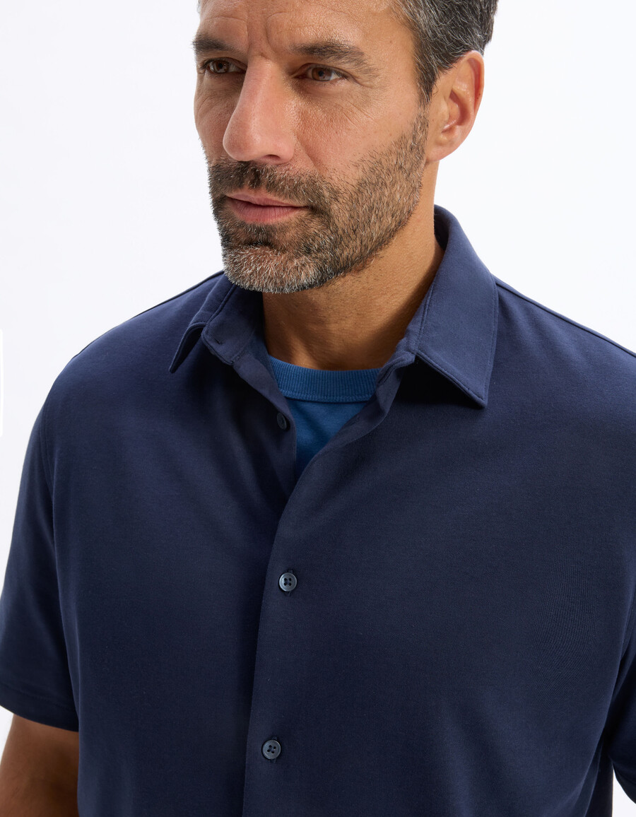 camisa de jersey de corte regular