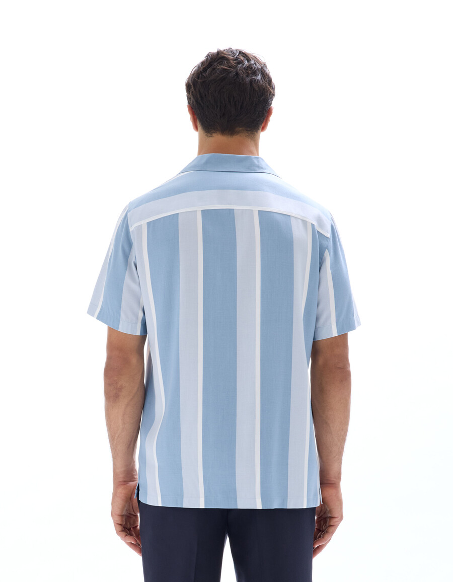 camisa estampada regular fit 100 viscosa