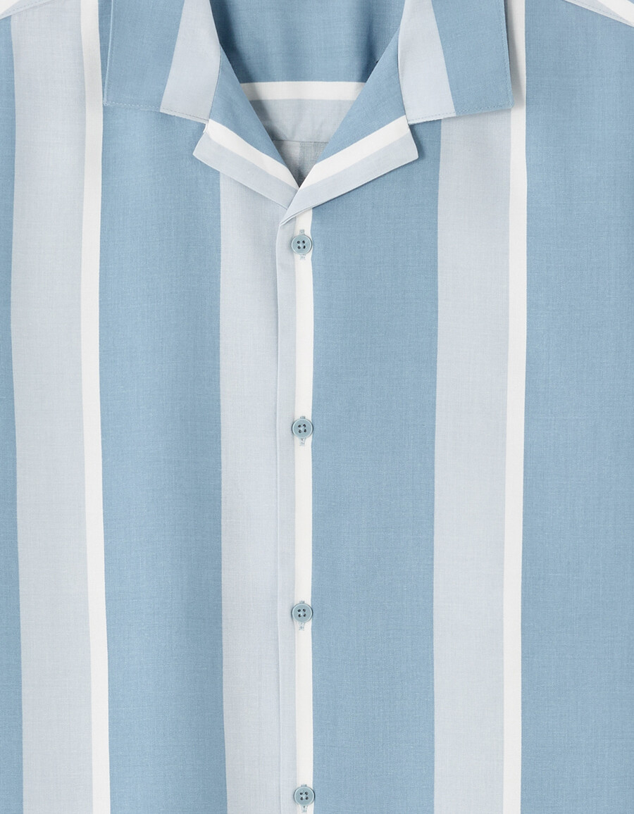 camisa estampada regular fit 100 viscosa