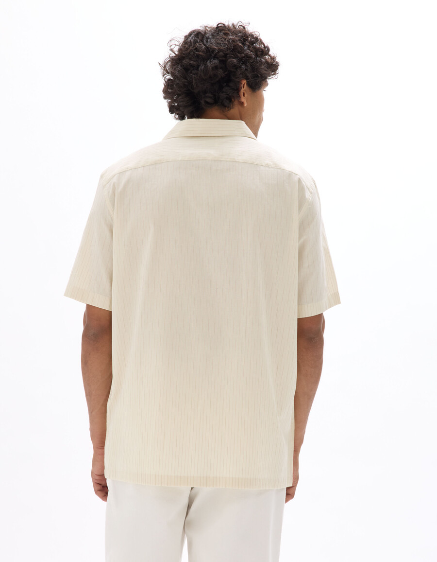 camisa de sarga 100 algodón de corte regular