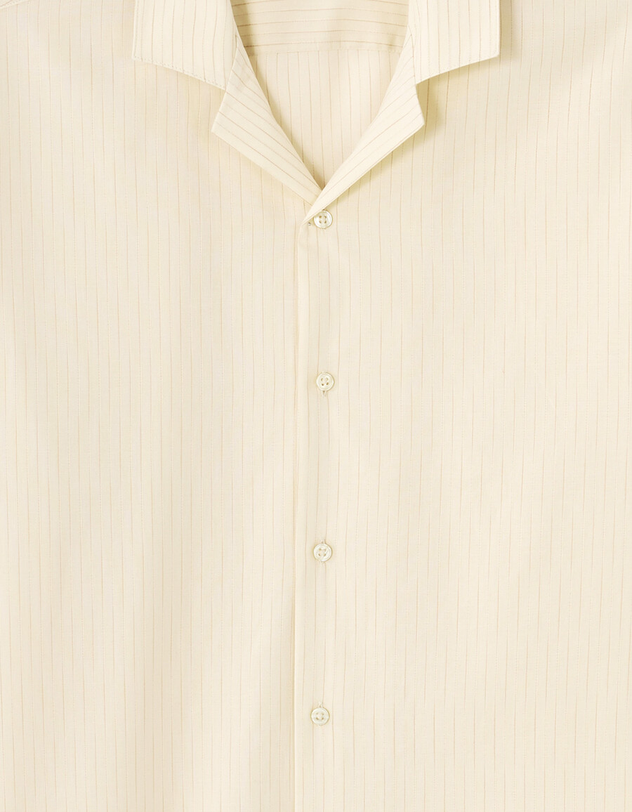 camisa de sarga 100 algodón de corte regular