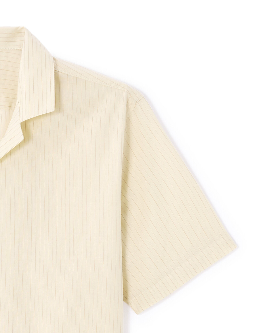 camisa de sarga 100 algodón de corte regular