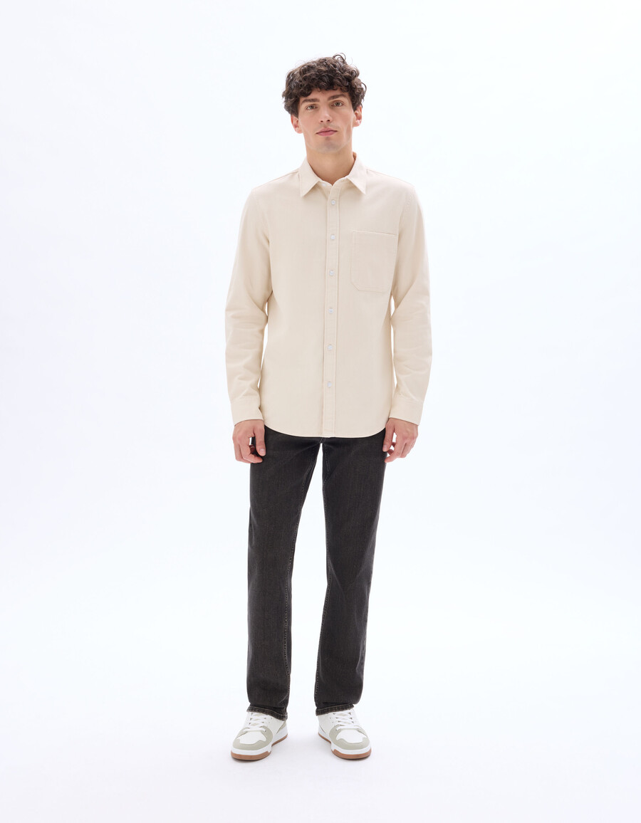 camisa vaquera de corte regular 100 algodón