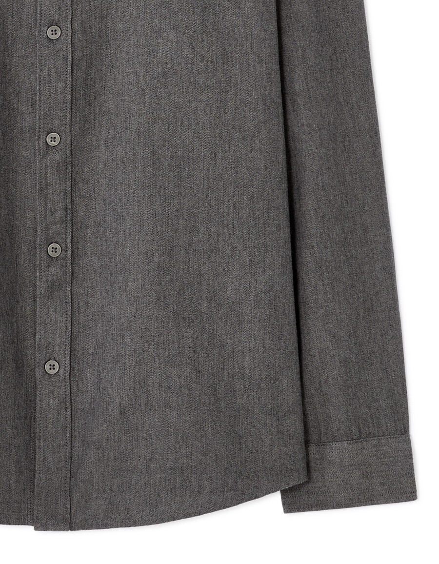 camisa de franela de corte regular