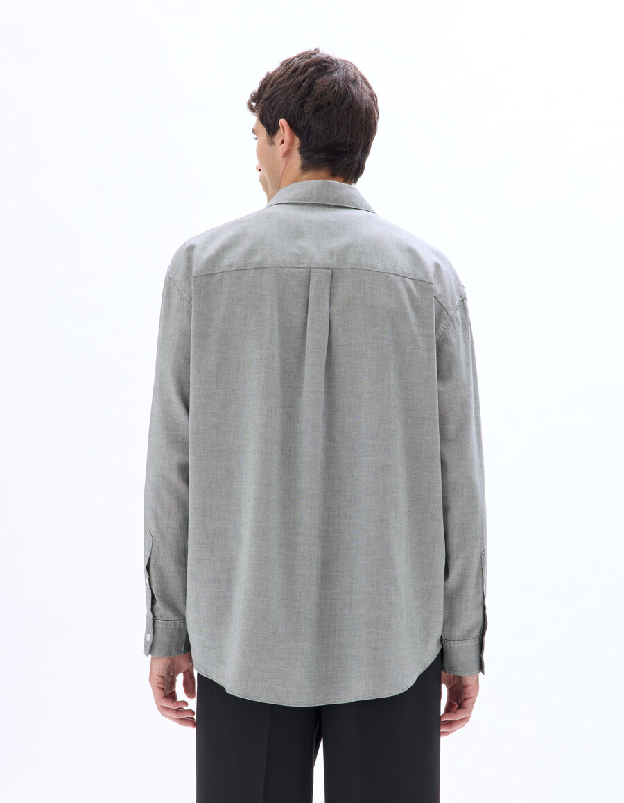 camisa oxford extragrande 100 algodón