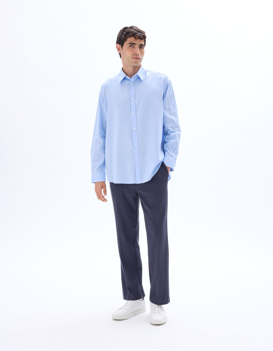 camisa oversize 100 algodón oxford