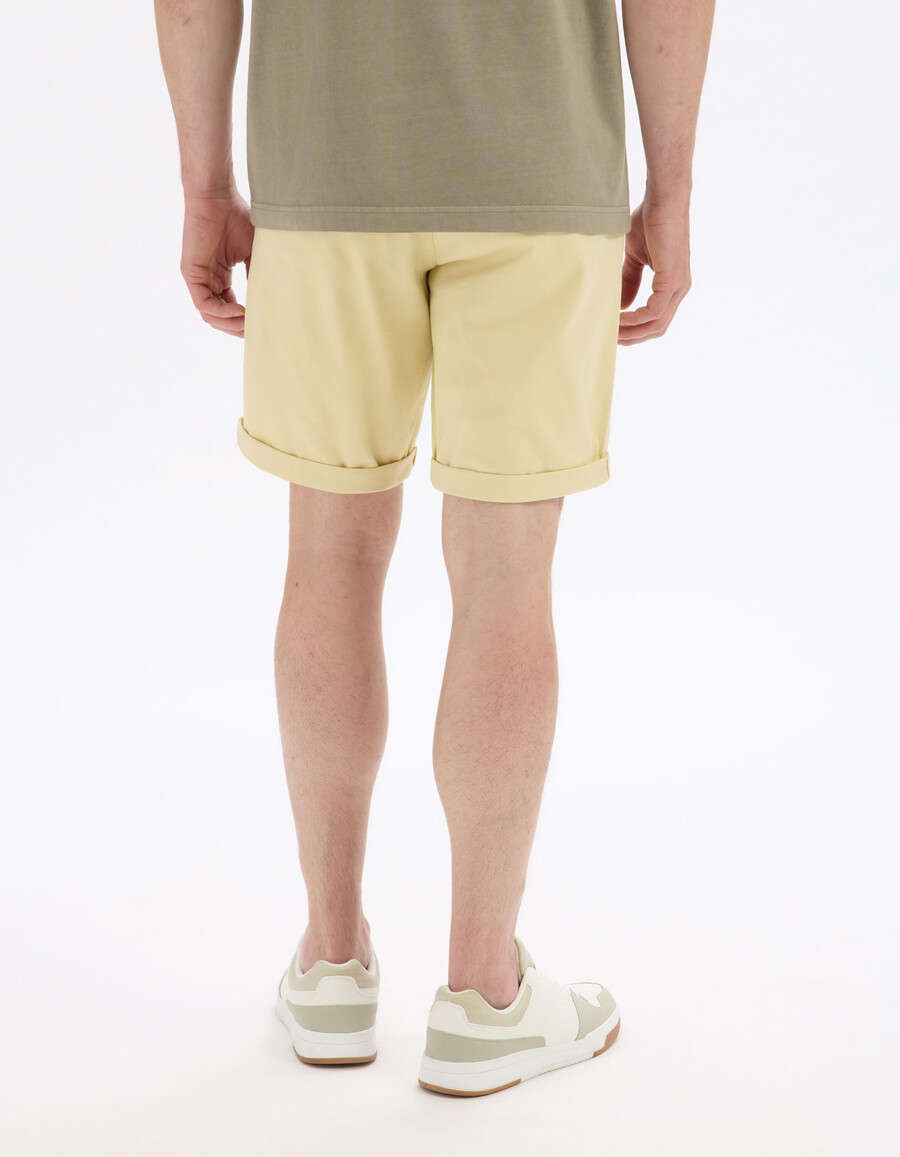 bermudas chinas de algodón elástico