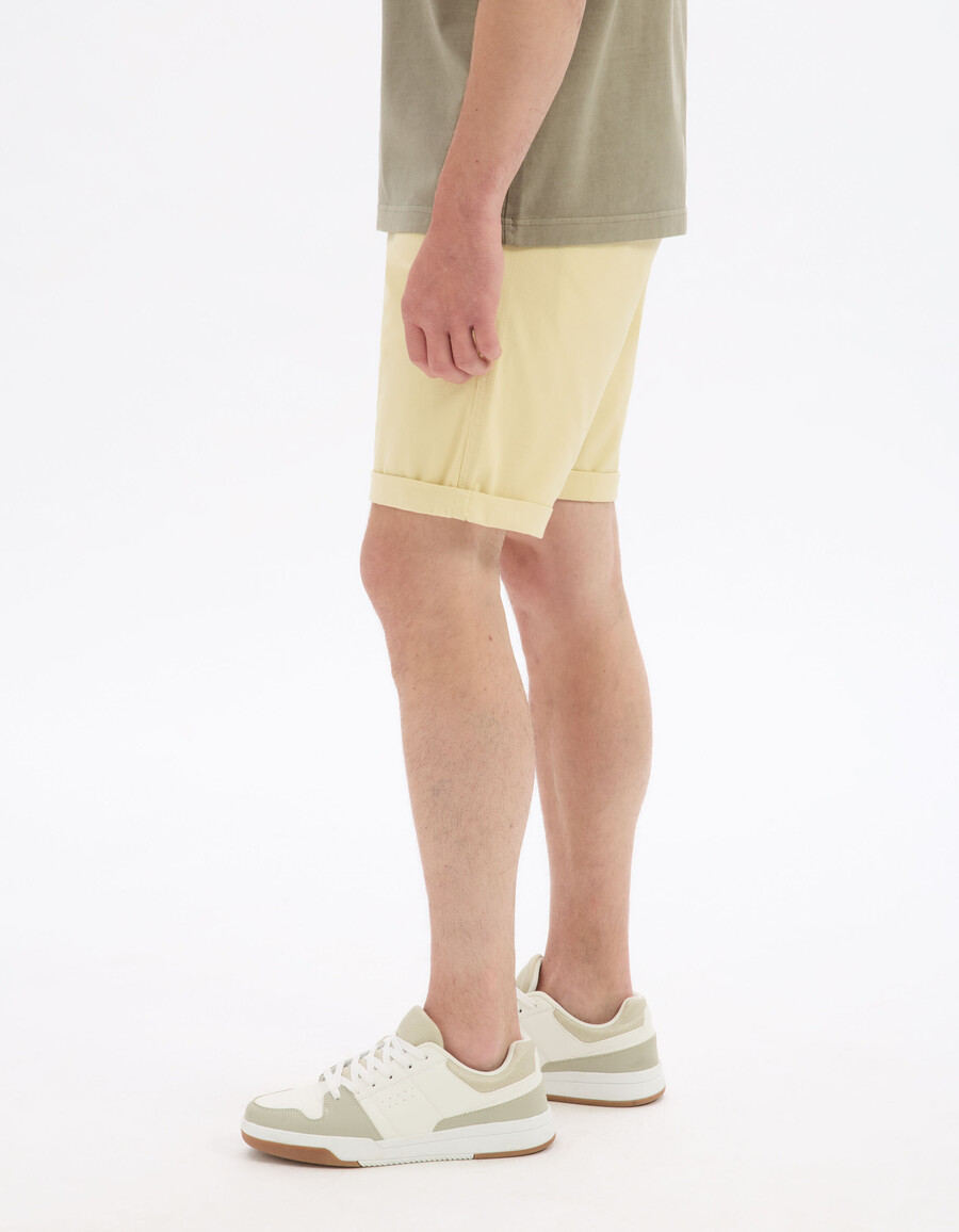 bermudas chinas de algodón elástico