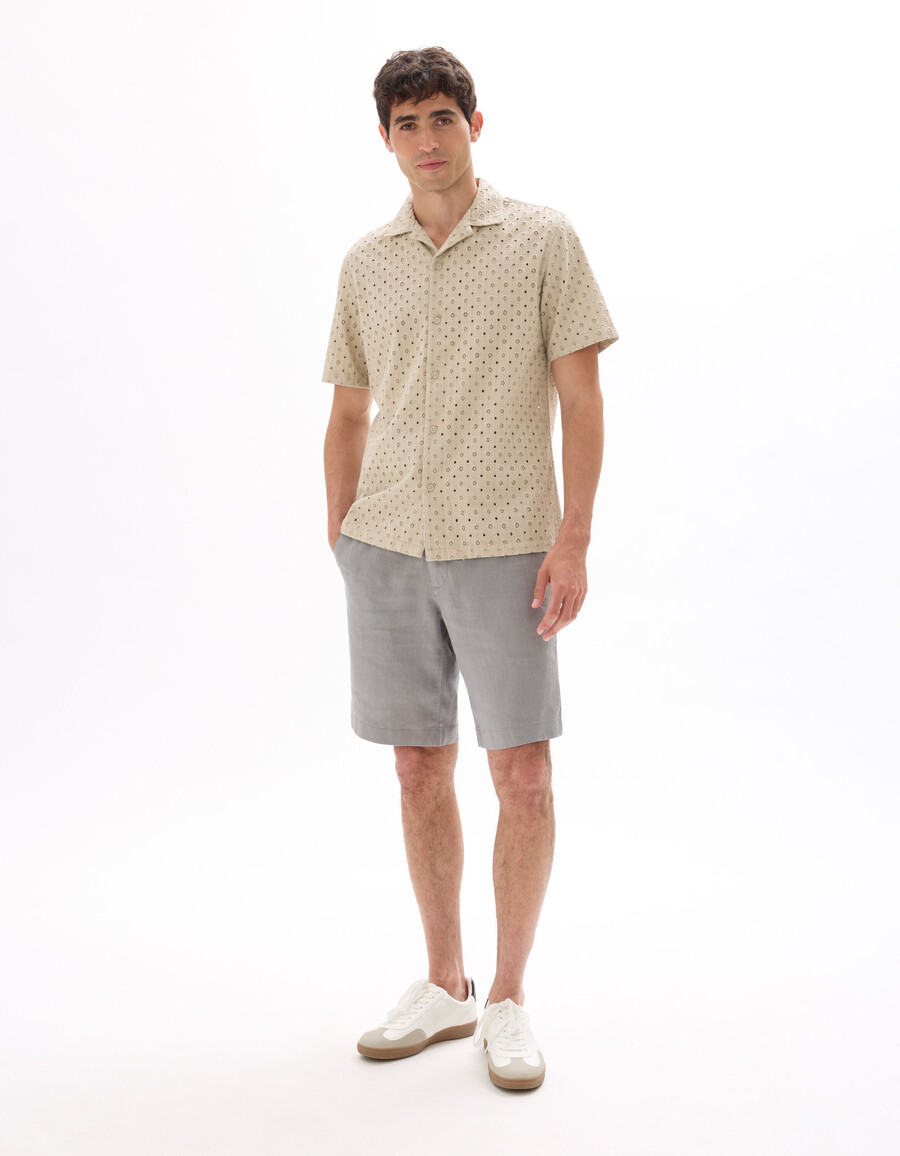 bermudas 100 lino