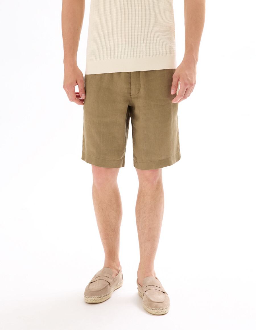 bermudas 100 lino