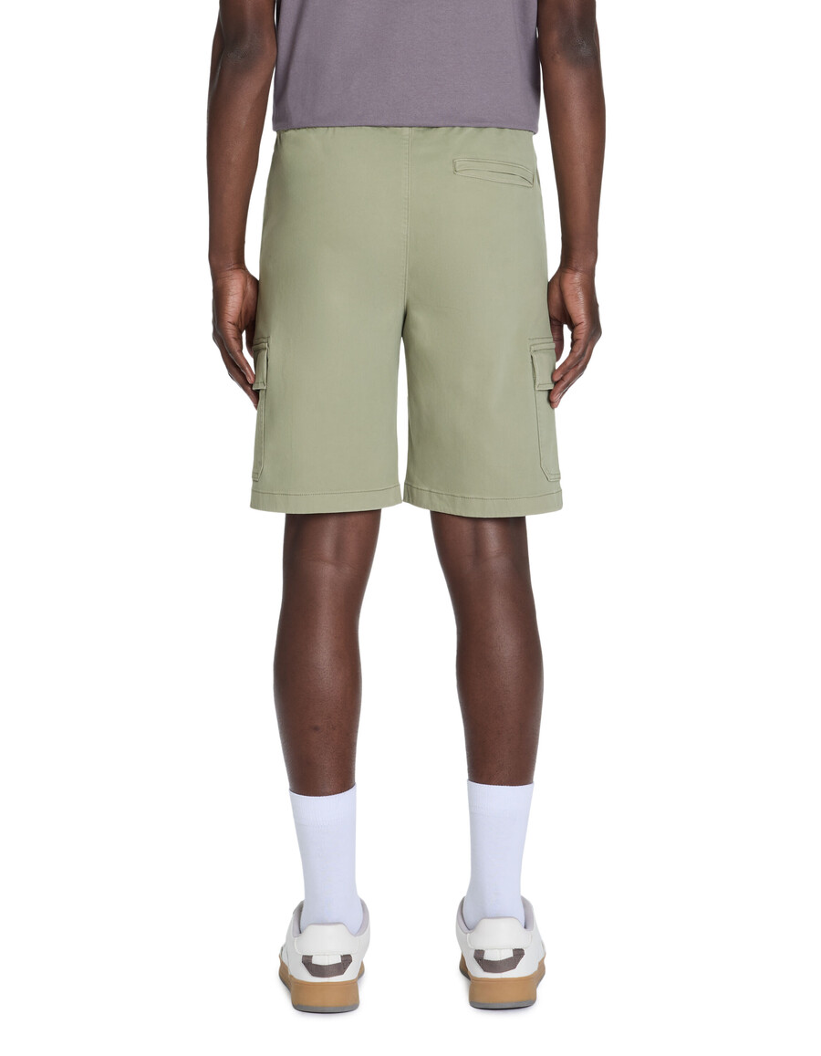 bermudas cargo de algodón elástico