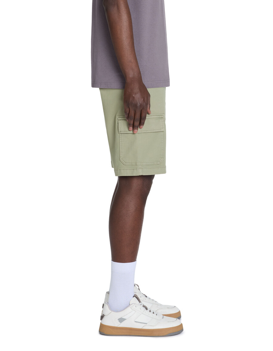 bermudas cargo de algodón elástico