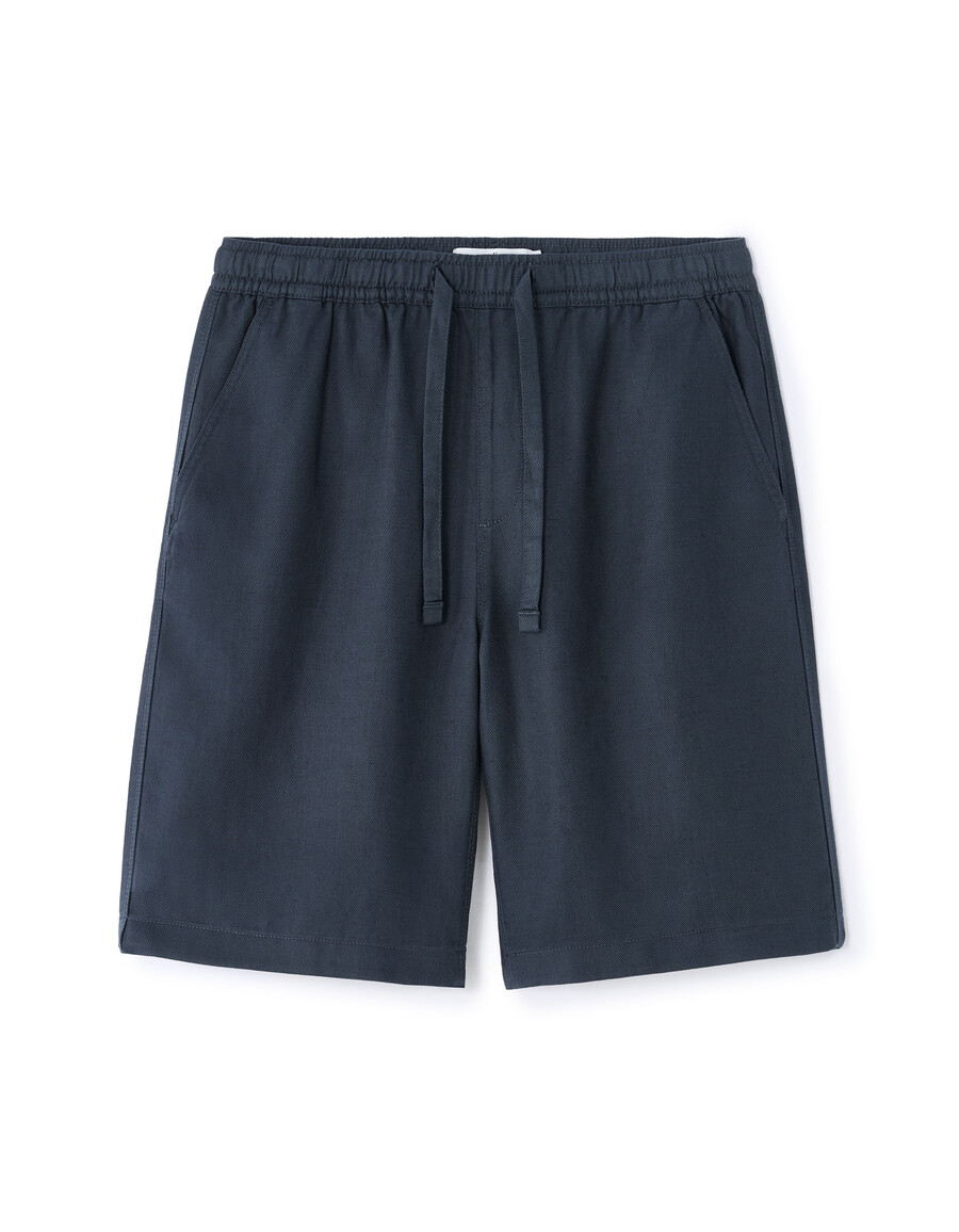 bermudas de mezcla de lino y lyocell tencel