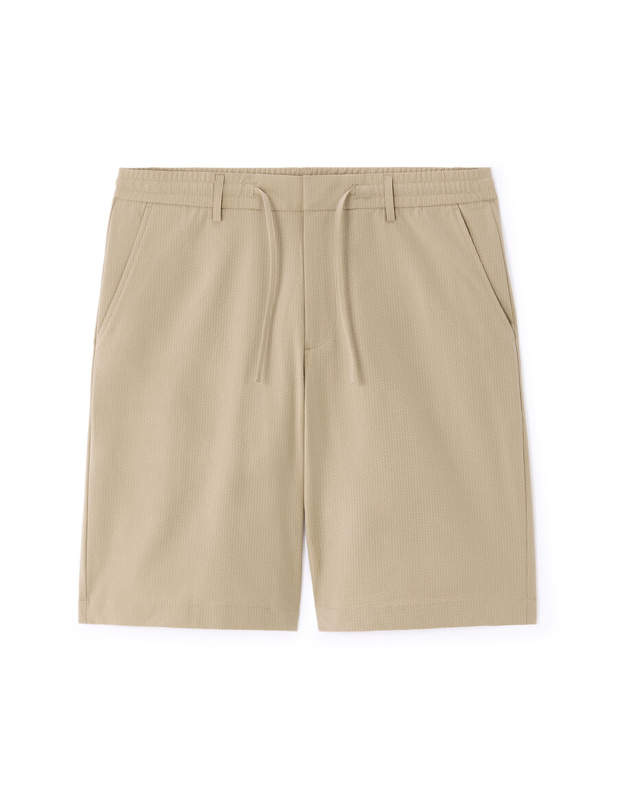 bermudas de seersucker color topo