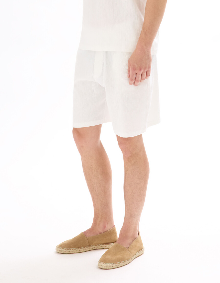 bermudas con cordón en la cintura algodón elástico