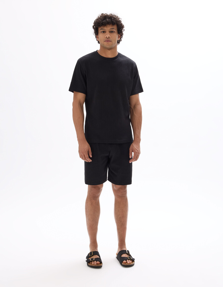bermudas con cordón en la cintura algodón elástico