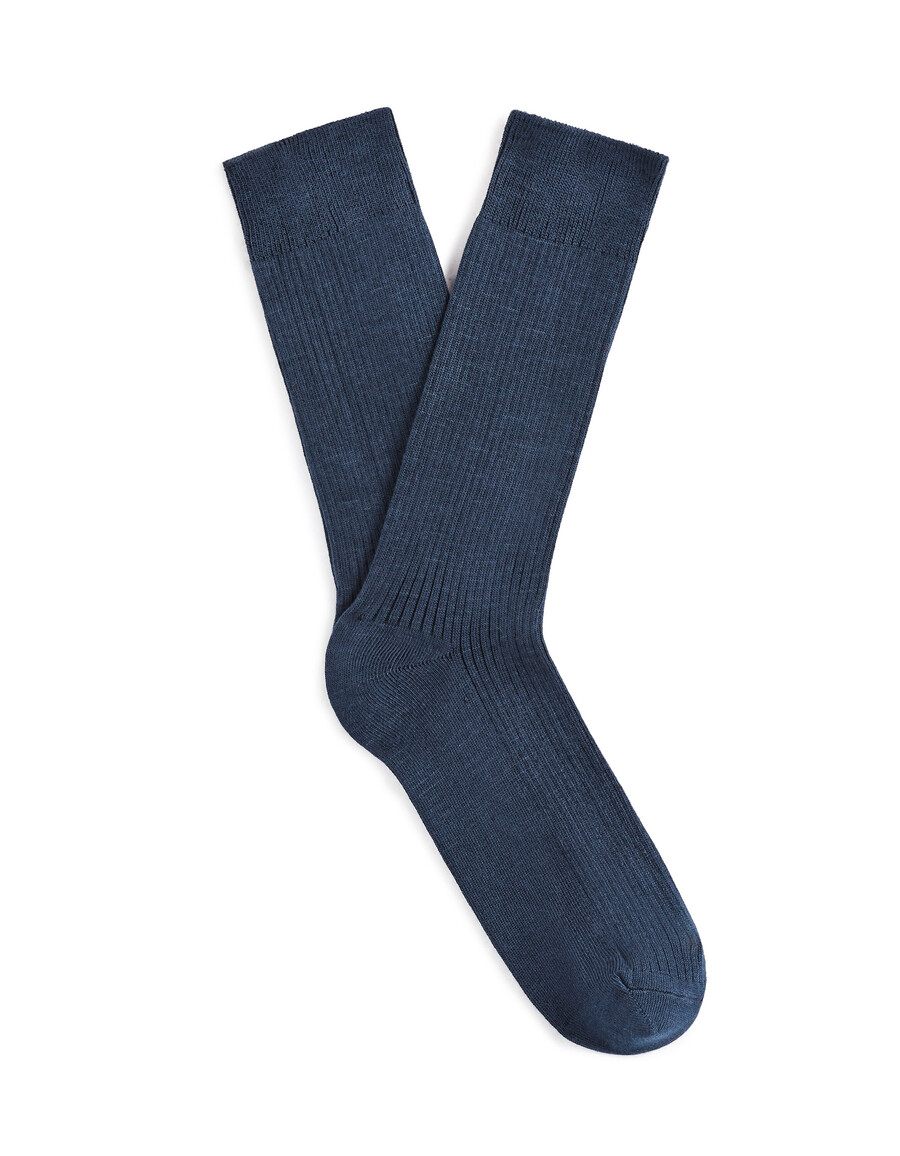 calcetines acanalados hasta la rodilla
