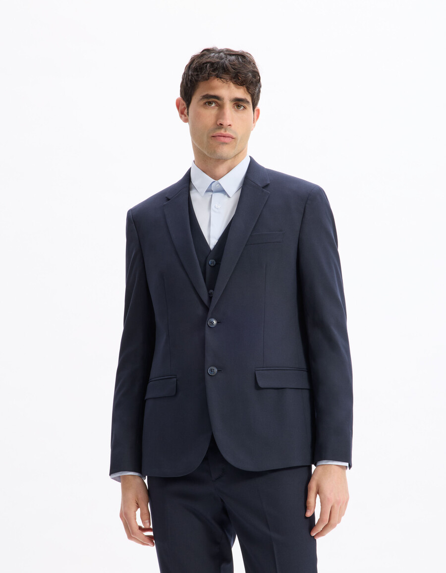 chaqueta de traje ajustada y elástica