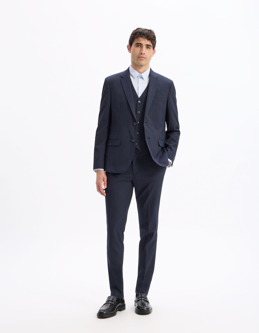 chaqueta de traje ajustada y elástica