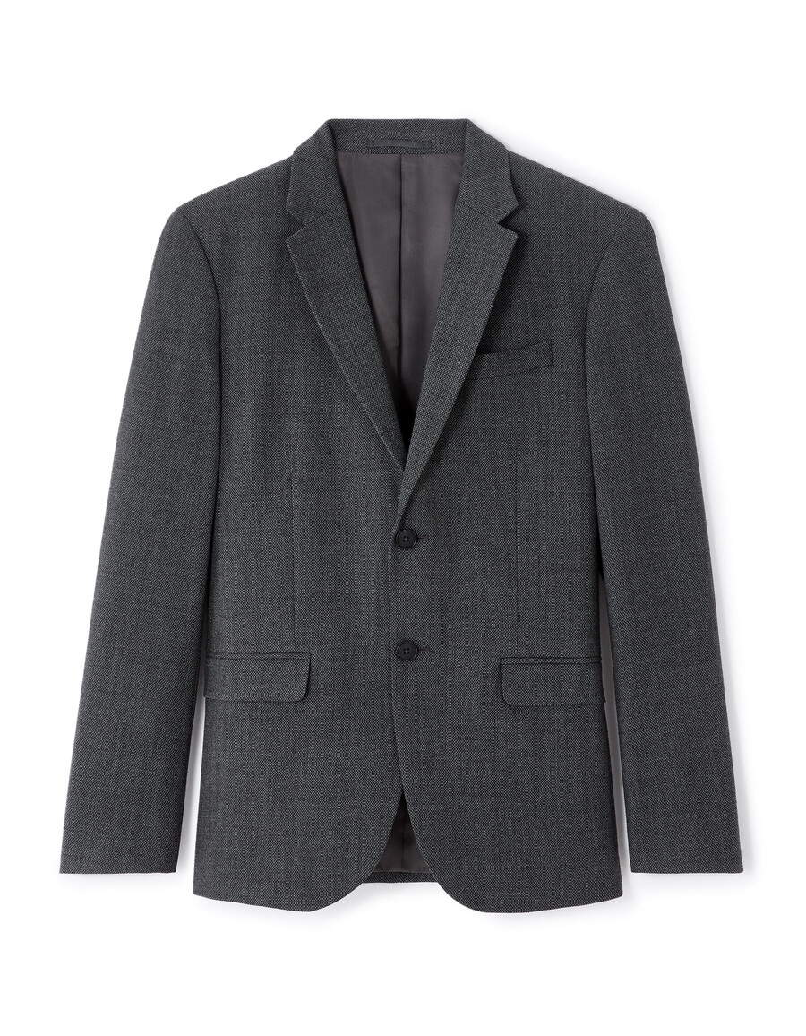 blazer de tweed ajustado