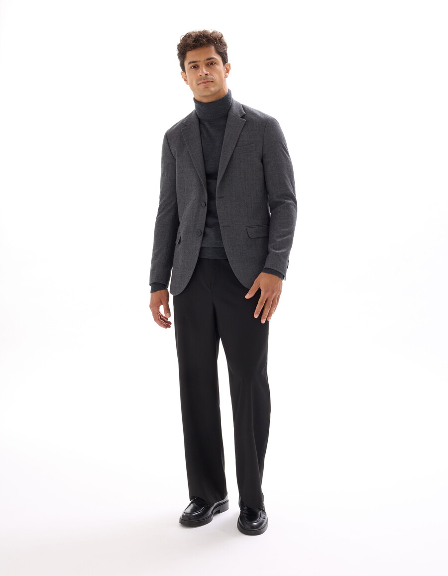 blazer de tweed ajustado