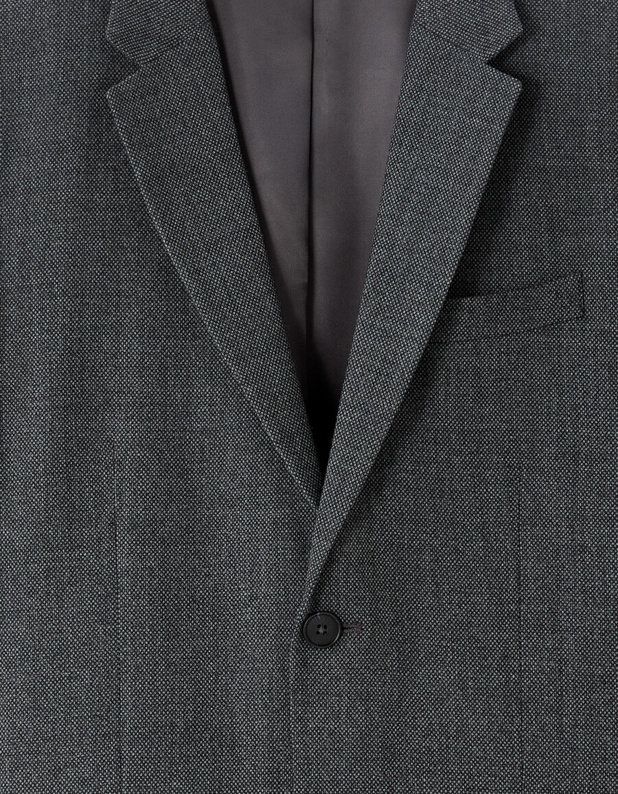 blazer de tweed ajustado