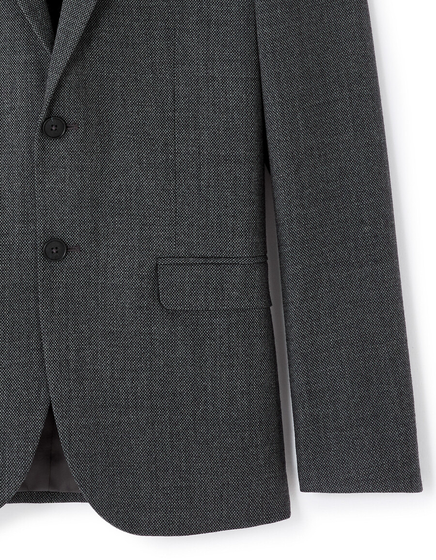 blazer de tweed ajustado