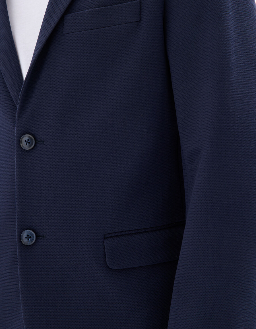 blazer elástico de tejido fino