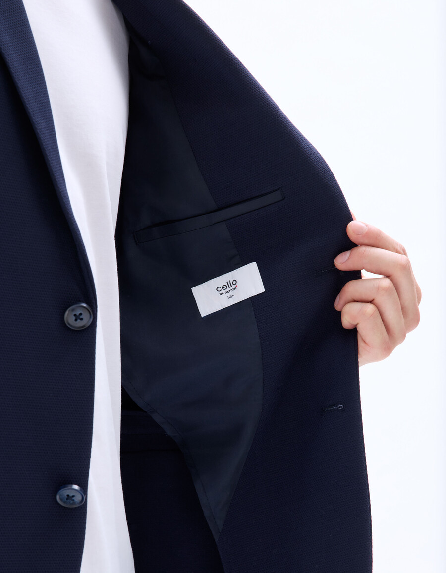 blazer elástico de tejido fino