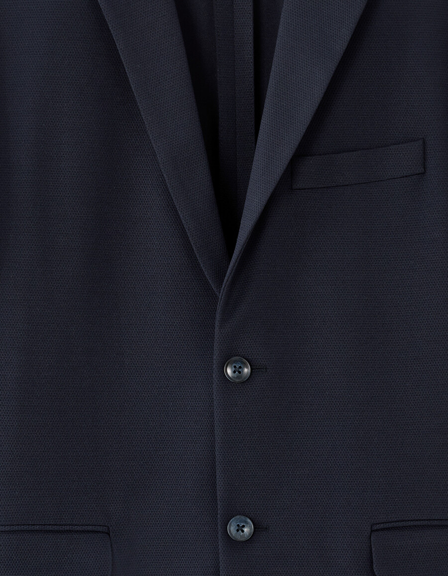 blazer elástico de tejido fino