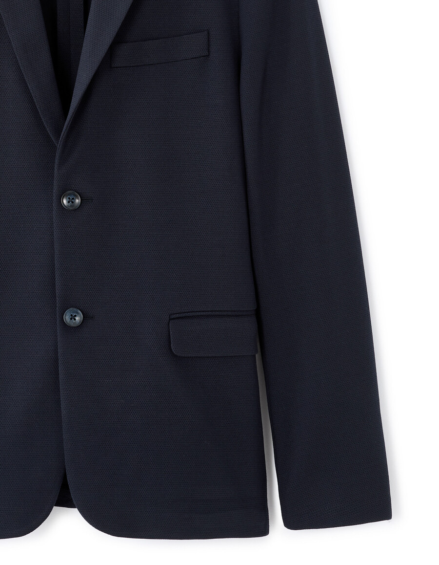 blazer elástico de tejido fino