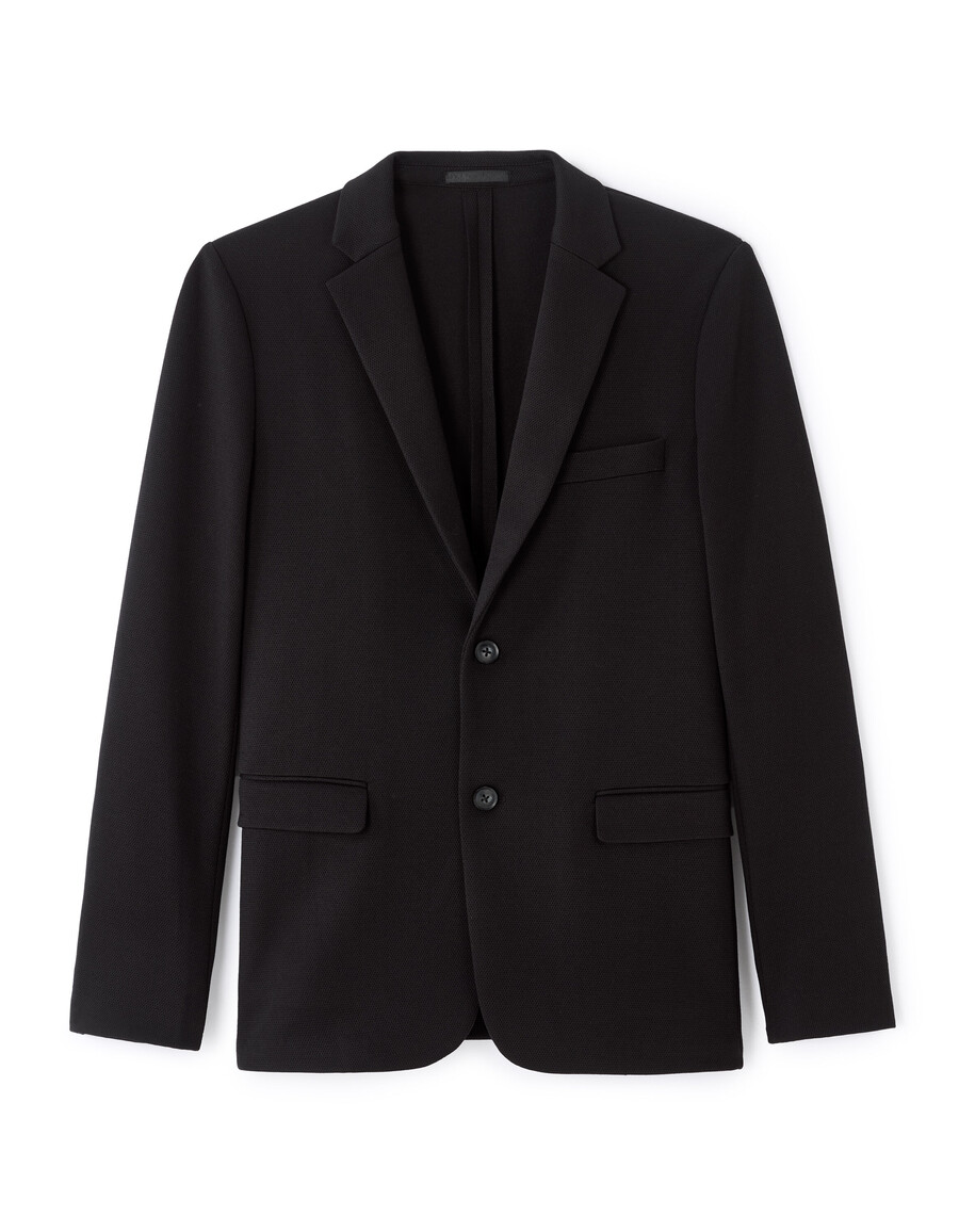 blazer elástico de tejido fino